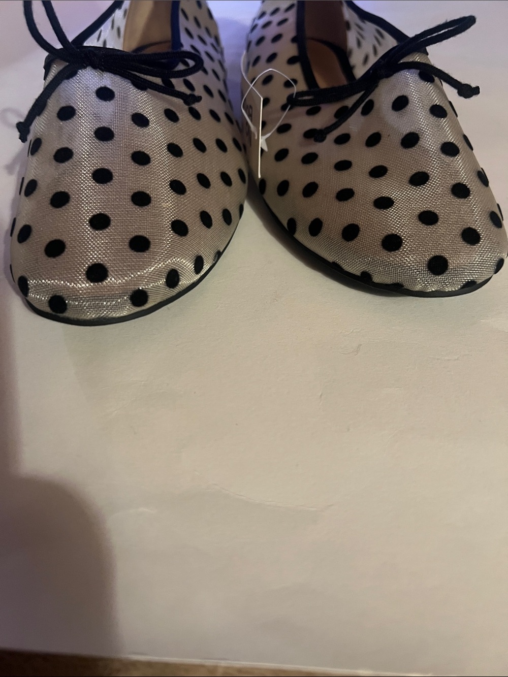 NWT No Boundaries Polka Dot Ballet Flats Size 10 - Picture 3 of 15